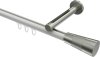 10213345-103239 Innenlauf Gardinenstange Aluminium / Metall 20 mm Ø SITENO - Tanara Weiß / Edelstahl-Optik