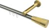 10213345-103938 Innenlauf Gardinenstange Edelstahl-Optik / Messing-Optik 20 mm Ø SITENO - Tanara