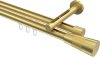 10213346-1038 Innenlauf Gardinenstange Messing-Optik 20 mm Ø 2-läufig SITENO - Tanara