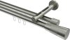 10213346-1039 Innenlauf Gardinenstange Edelstahl-Optik 20 mm Ø 2-läufig SITENO - Tanara