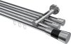 10213347-10121229 Innenlauf Gardinenstange Aluminium / Metall 20 mm Ø 3-läufig SITENO - Tanara Chrom