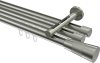 10213347-1039 Innenlauf Gardinenstange Edelstahl-Optik 20 mm Ø 3-läufig SITENO - Tanara