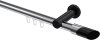 10213411-101229 Innenlauf Gardinenstange Aluminium / Metall 20 mm Ø PLATON - Verano Chrom / Schwarz