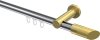 10213411-101238 Innenlauf Gardinenstange Aluminium / Metall 20 mm Ø PLATON - Verano Chrom / Messing-Optik