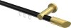 10213411-102938 Innenlauf Gardinenstange Aluminium / Metall 20 mm Ø PLATON - Verano Schwarz / Messing-Optik