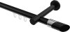 10213425-1029 Innenlauf Gardinenstange Aluminium / Metall 20 mm Ø PRESTIGE - Verano Schwarz