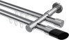 10213426-10121229 Innenlauf Gardinenstange Aluminium / Metall 20 mm Ø 2-läufig PRESTIGE - Verano Chrom