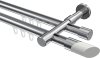 10213426-10121232 Innenlauf Gardinenstange Aluminium / Metall 20 mm Ø 2-läufig PRESTIGE - Verano Chrom