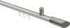 10213434-XX3239 Innenlauf Gardinenstange Aluminium / Metall 20 mm Ø SONIUS - Verano Weiß / Edelstahl-Optik
