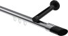 10213445-101229 Innenlauf Gardinenstange Aluminium / Metall 20 mm Ø SITENO - Verano Chrom / Schwarz