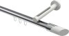 10213445-101232 Innenlauf Gardinenstange Aluminium / Metall 20 mm Ø SITENO - Verano Chrom / Weiß