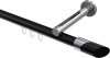 10213445-102912 Innenlauf Gardinenstange Aluminium / Metall 20 mm Ø SITENO - Verano Schwarz / Chrom