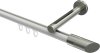 10213445-103239 Innenlauf Gardinenstange Aluminium / Metall 20 mm Ø SITENO - Verano Weiß / Edelstahl-Optik