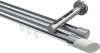 10213446-10121232 Innenlauf Gardinenstange Aluminium / Metall 20 mm Ø 2-läufig SITENO - Verano Chrom