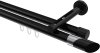 10213446-1029 Innenlauf Gardinenstange Aluminium / Metall 20 mm Ø 2-läufig SITENO - Verano Schwarz