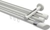 10213447-1032 Innenlauf Gardinenstange Aluminium / Metall 20 mm Ø 3-läufig SITENO - Verano Weiß