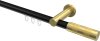 10213511-102938 Innenlauf Gardinenstange Aluminium / Metall 20 mm Ø PLATON - Mavell Schwarz / Messing-Optik