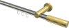 10213511-103938 Innenlauf Gardinenstange Edelstahl-Optik / Messing-Optik 20 mm Ø PLATON - Mavell