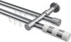 10213526-10123212 Innenlauf Gardinenstange Aluminium / Metall 20 mm Ø 2-läufig PRESTIGE - Mavell Chrom
