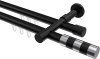 10213526-1029 Innenlauf Gardinenstange Aluminium / Metall 20 mm Ø 2-läufig PRESTIGE - Mavell Schwarz