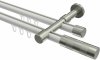 10213526-XX3239 Innenlauf Gardinenstange Aluminium / Metall 20 mm Ø 2-läufig PRESTIGE - Mavell Weiß / Edelstahl-Optik