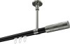 10213533-102939 Innenlauf Gardinenstange Aluminium / Metall 20 mm Ø SONETTE - Mavell Schwarz / Edelstahl-Optik