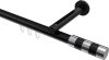 10213545-1029 Innenlauf Gardinenstange Aluminium / Metall 20 mm Ø SITENO - Mavell Schwarz