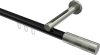 10213545-102939 Innenlauf Gardinenstange Aluminium / Metall 20 mm Ø SITENO - Mavell Schwarz / Edelstahl-Optik