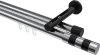 10213546-101229 Innenlauf Gardinenstange Aluminium / Metall 20 mm Ø 2-läufig SITENO - Mavell Chrom / Schwarz