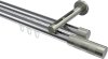 10213546-101239 Innenlauf Gardinenstange Aluminium / Metall 20 mm Ø 2-läufig SITENO - Mavell Chrom / Edelstahl-Optik