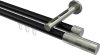 10213546-102939 Innenlauf Gardinenstange Aluminium / Metall 20 mm Ø 2-läufig SITENO - Mavell Schwarz / Edelstahl-Optik