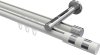 10213546-103212 Innenlauf Gardinenstange Aluminium / Metall 20 mm Ø 2-läufig SITENO - Mavell Weiß / Chrom