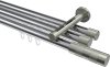 10213547-101239 Innenlauf Gardinenstange Aluminium / Metall 20 mm Ø 3-läufig SITENO - Mavell Chrom / Edelstahl-Optik
