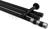 10213547-1029 Innenlauf Gardinenstange Aluminium / Metall 20 mm Ø 3-läufig SITENO - Mavell Schwarz