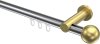 10213611-101238 Innenlauf Gardinenstange Aluminium / Metall 20 mm Ø PLATON - Luino Chrom / Messing-Optik