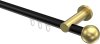 10213611-102938 Innenlauf Gardinenstange Aluminium / Metall 20 mm Ø PLATON - Luino Schwarz / Messing-Optik