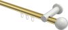 10213611-103832 Innenlauf Gardinenstange Aluminium / Metall 20 mm Ø PLATON - Luino Messing-Optik / Weiß