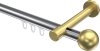 10213625-101238 Innenlauf Gardinenstange Aluminium / Metall 20 mm Ø PRESTIGE - Luino Chrom / Messing-Optik