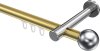 10213625-103812 Innenlauf Gardinenstange Aluminium / Metall 20 mm Ø PRESTIGE - Luino Messing-Optik / Chrom