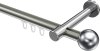10213625-XX3912 Innenlauf Gardinenstange Aluminium / Metall 20 mm Ø PRESTIGE - Luino Edelstahl-Optik / Chrom