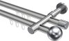 10213626-103312 Innenlauf Gardinenstange Aluminium / Metall 20 mm Ø 2-läufig PRESTIGE - Luino Silbergrau / Chrom