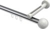 10213645-101232 Innenlauf Gardinenstange Aluminium / Metall 20 mm Ø SITENO - Luino Chrom / Weiß