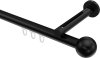 10213645-1029 Innenlauf Gardinenstange Aluminium / Metall 20 mm Ø SITENO - Luino Schwarz