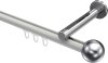 10213645-103212 Innenlauf Gardinenstange Aluminium / Metall 20 mm Ø SITENO - Luino Weiß / Chrom