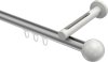 10213645-103332 Innenlauf Gardinenstange Aluminium / Metall 20 mm Ø SITENO - Luino Silbergrau / Weiß