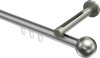 10213645-103339 Innenlauf Gardinenstange Aluminium / Metall 20 mm Ø SITENO - Luino Silbergrau / Edelstahl-Optik