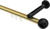 10213645-103829 Innenlauf Gardinenstange Aluminium / Metall 20 mm Ø SITENO - Luino Messing-Optik / Schwarz