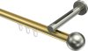10213645-103839 Innenlauf Gardinenstange Messing-Optik / Edelstahl-Optik 20 mm Ø SITENO - Luino