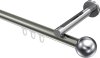10213645-103912 Innenlauf Gardinenstange Aluminium / Metall 20 mm Ø SITENO - Luino Edelstahl-Optik / Chrom