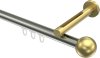 10213645-103938 Innenlauf Gardinenstange Edelstahl-Optik / Messing-Optik 20 mm Ø SITENO - Luino